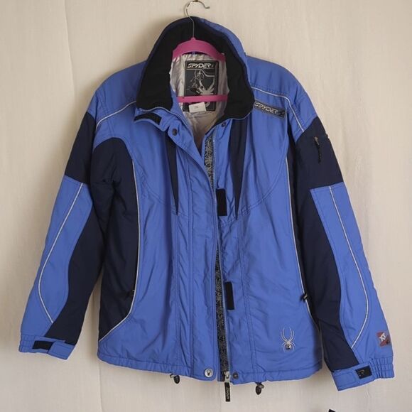 Spyder Lightning Ski Jacket Blue Size 18 Outdoor Winter - Picture 1 of 14